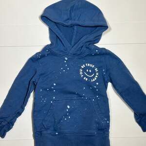 Oshkosh B’gosh Toddler Spray Paint Smiley Face Hoodie Size 3T